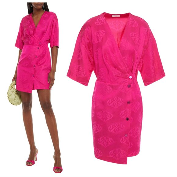 SANDRO Harpie wrap dress F 42 US 10 L NWT - Picture 1 of 8